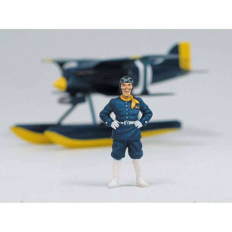 Porco Rosso Curtiss R3C-0 Seaplane + Fig. Curtis 1/48 Modellkit studio ghibli