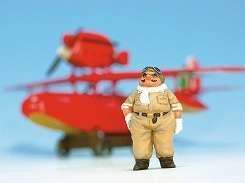 Porco Rosso Savoia S.21 Prototype + Fig. Porco 1/48 Modellkit - Robotto