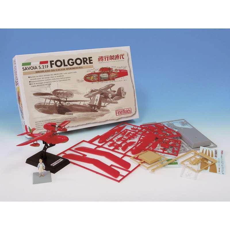 Porco Rosso Savoia S.21F Version 2 + Fig. Fio 1/72 Modellkit - Robotto