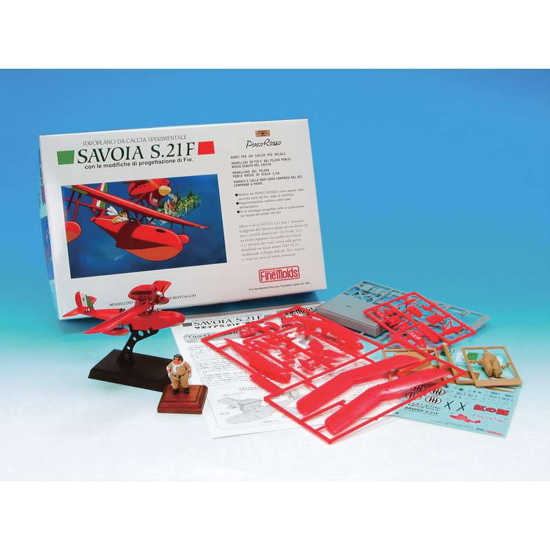 Porco Rosso Savoia S.21F Version 2 + Fig. Porco 1/72 Modellkit studio ghibli