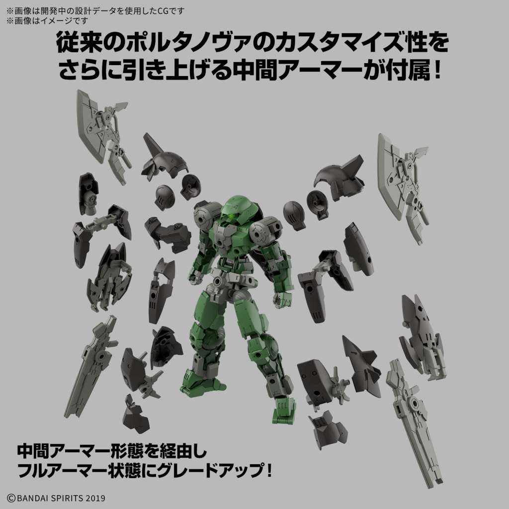 30mm bexm-15fa full armor portanova 1/144 bandai model kit gunpla