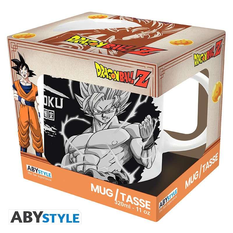 Dragon Ball Goku B&W Mug – Unik och stilren mugg för fans - Robotto