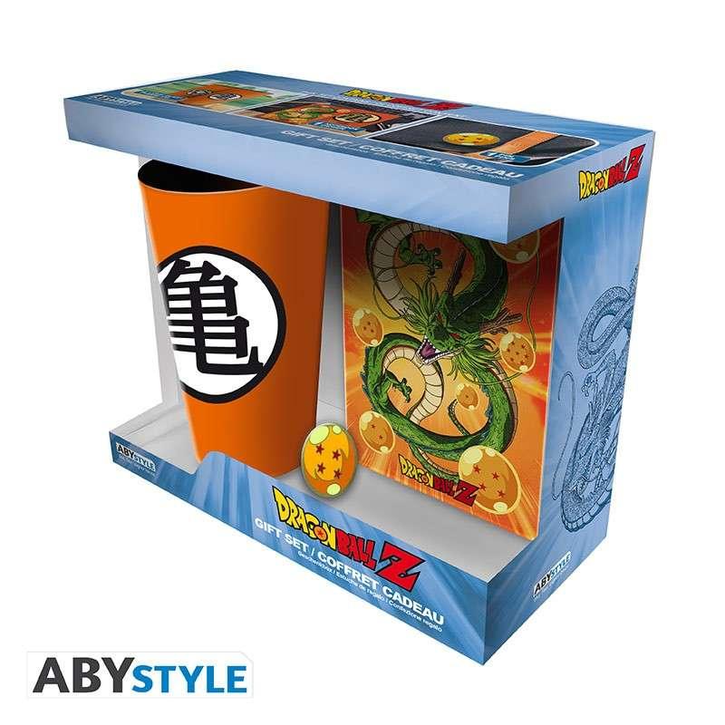 Dragon Ball Presentset: Glas, Pin och Pocket Notebook - Robotto