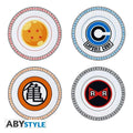 Dragon Ball Emblem Set Tallrikar (4x) - Robotto