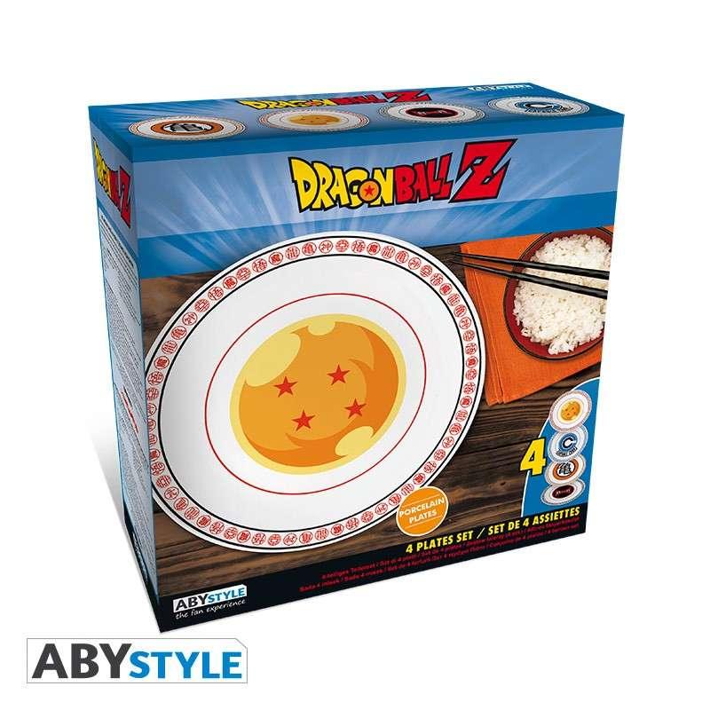Dragon Ball Emblem Set Tallrikar (4x) - Robotto