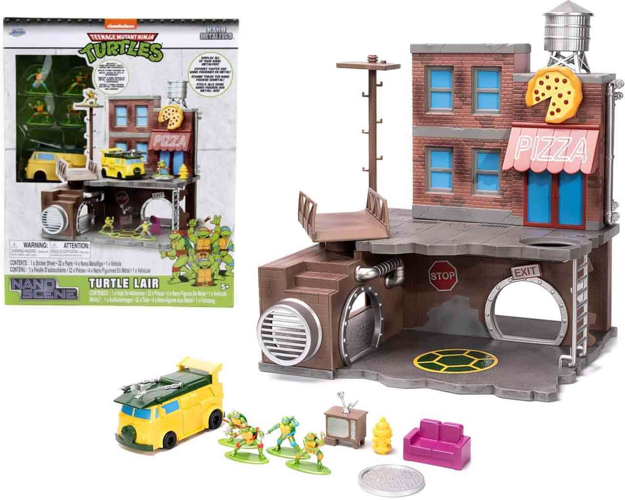 Teenage Mutant Ninja Turtles - Lair Diorama Nano Scene jada toys