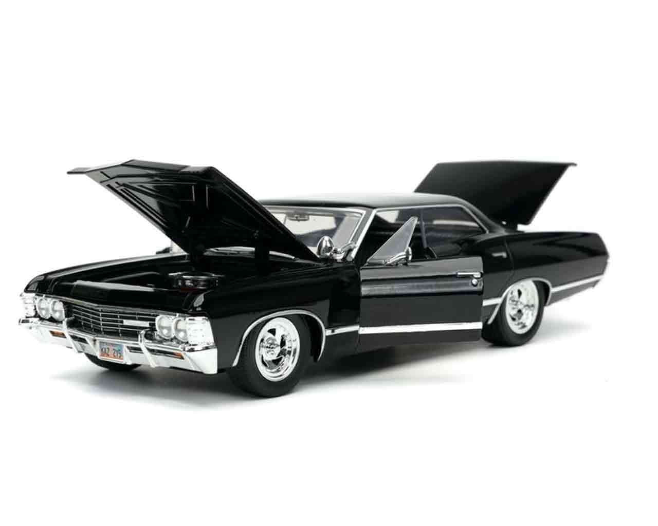 Supernatural - 1967 Chevrolet Impala med Dean Winchester - 1:24 Die-Cast Modell jada toys