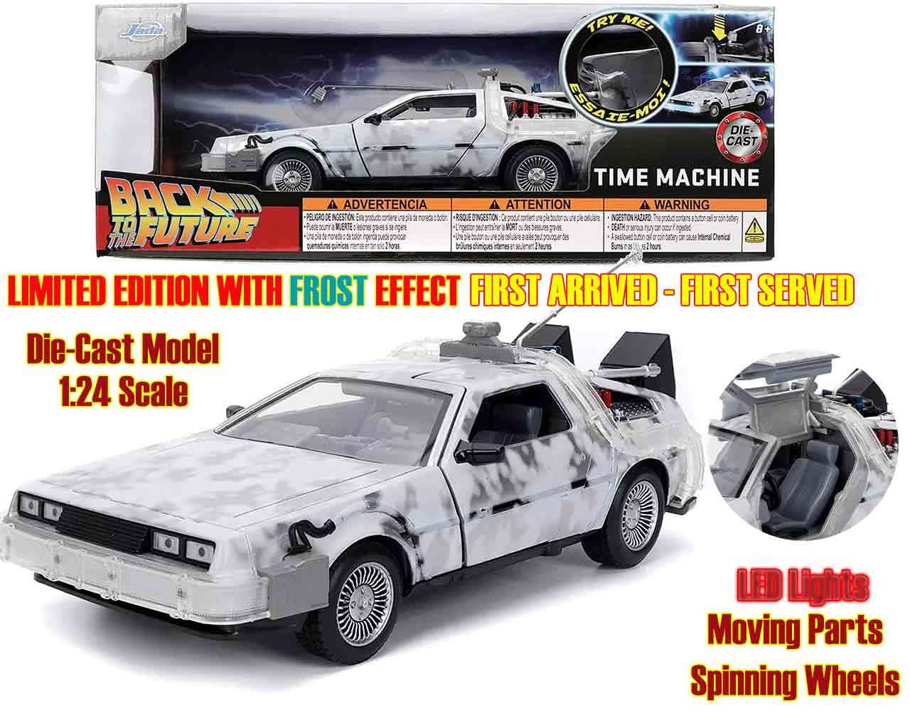 Back to the Future Part I - 1982 DeLorean DMC-12 med Frost Effekt - 1:24 Die-cast Modell Limited Edition jada toys