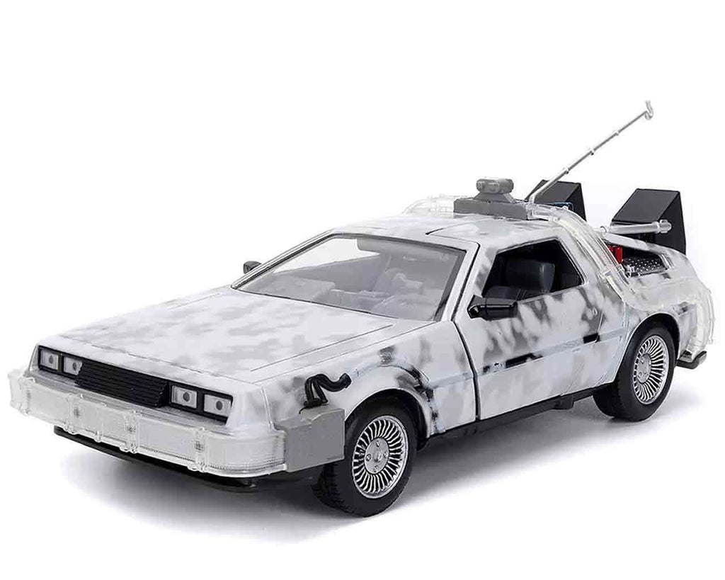 Back to the Future Part I - 1982 DeLorean DMC-12 med Frost Effekt - 1:24 Die-cast Modell Limited Edition jada toys