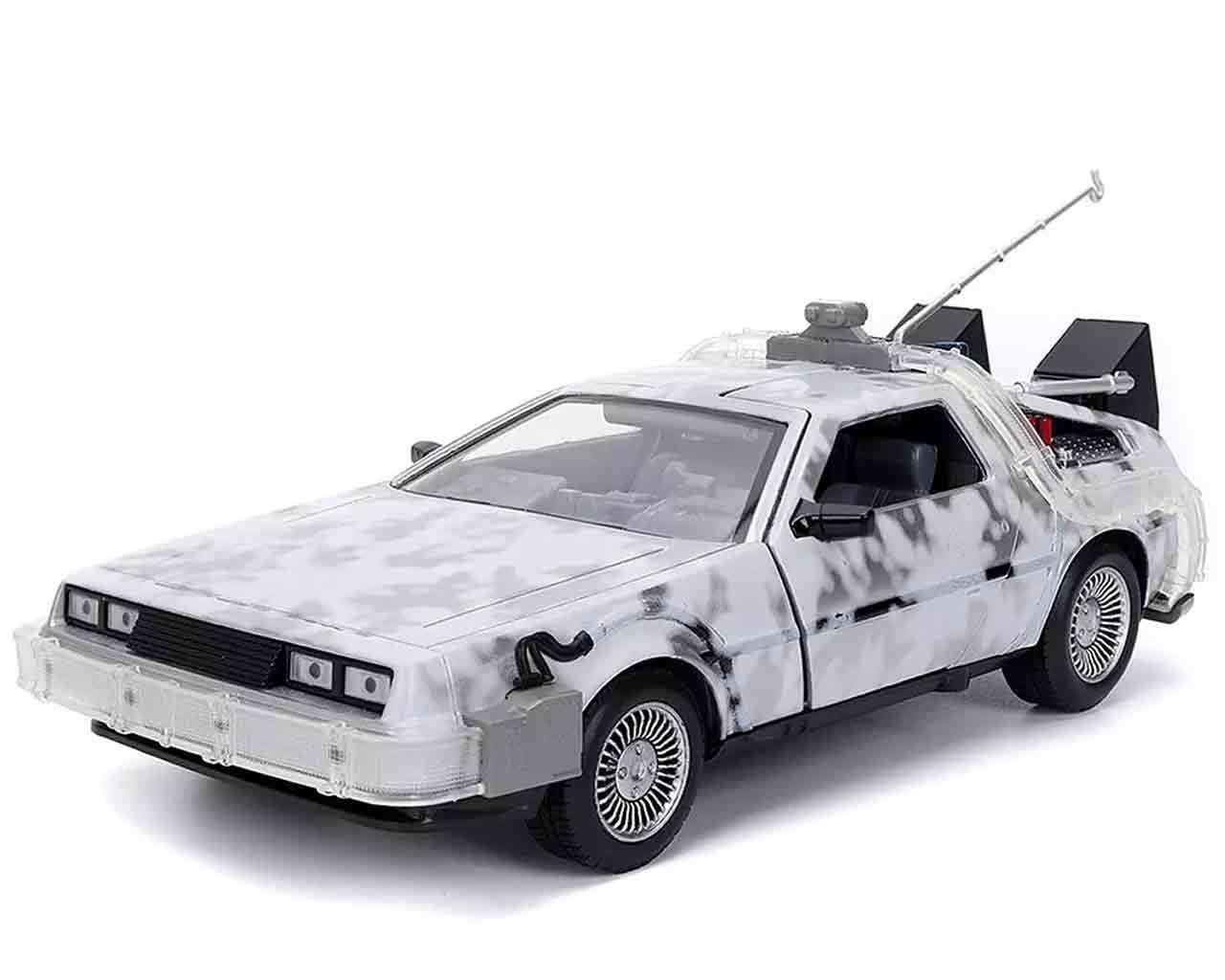 Back to the Future Part I - 1982 DeLorean DMC-12 med Frost Effekt - 1:24 Die-cast Modell Limited Edition jada toys