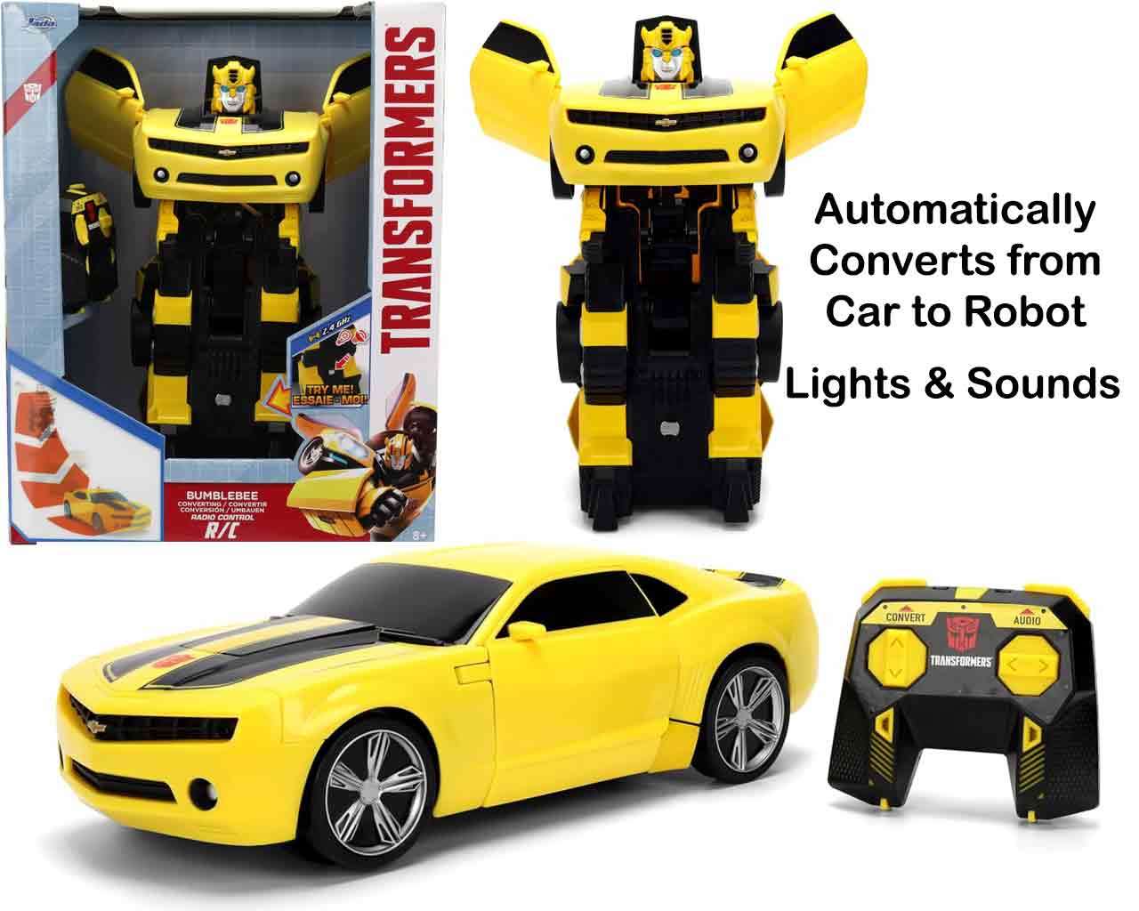 Transformers - Bumblebee med fjärrkontroll: Förvandlas till robot jada toys