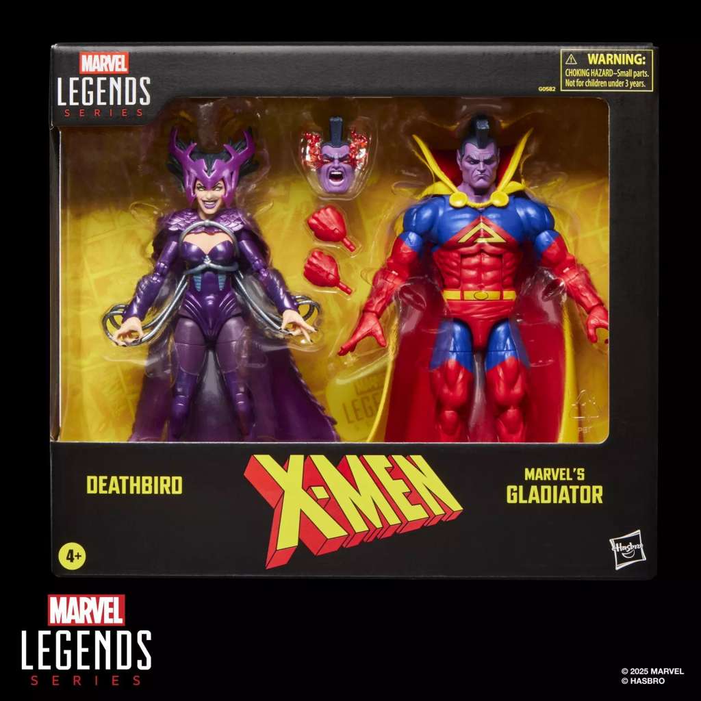 Marvel Legends X-Men Deathbird och Gladiator Action Figurr