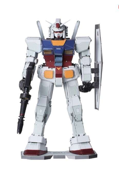 Gundam Metallic Nano Puzzle RX-78-2 - Byggsats i Metall plex