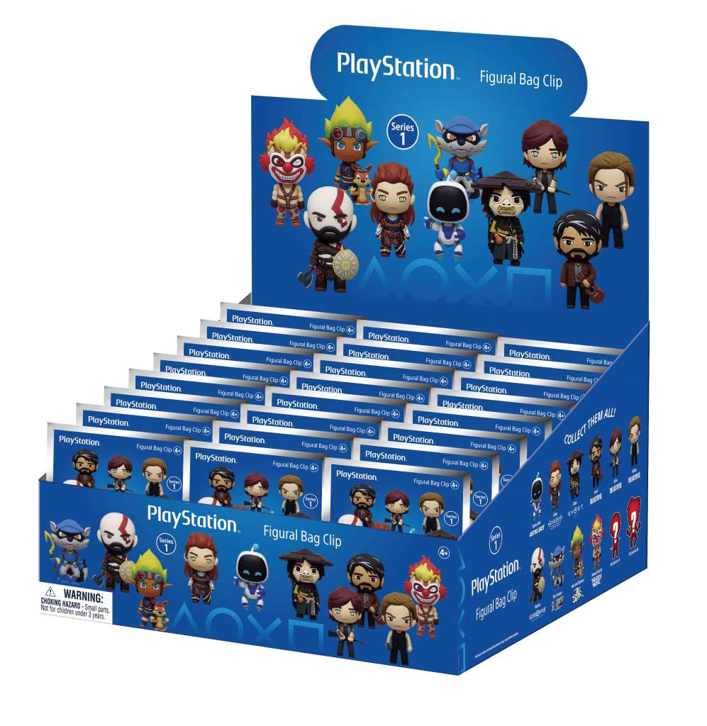 Playstation S1 Bag Clip Blind Box Display (24) monogram