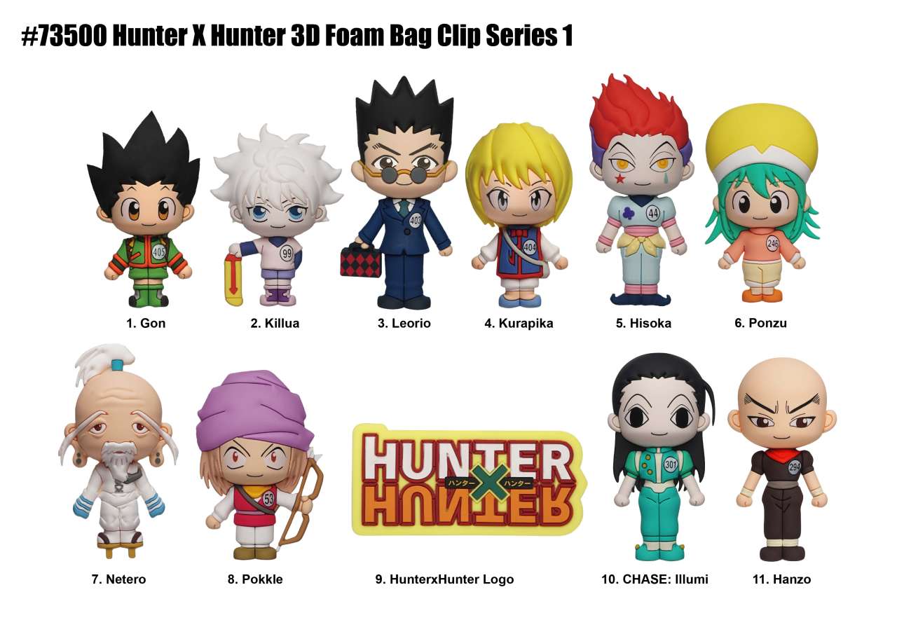 Hunter x Hunter S1 Bag Clip Blind Box Display (24) monogram