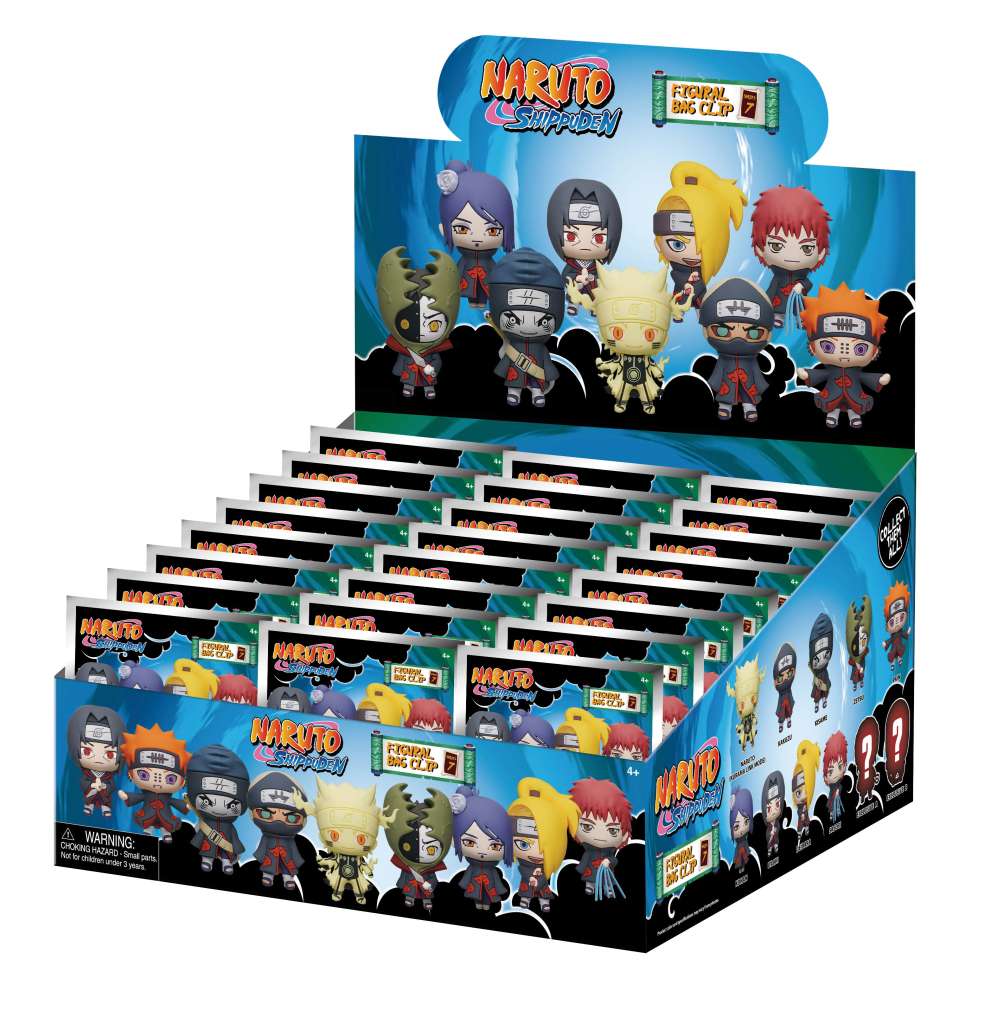 Naruto 3D S7 Bag Clip Blind Box Display (24) monogram