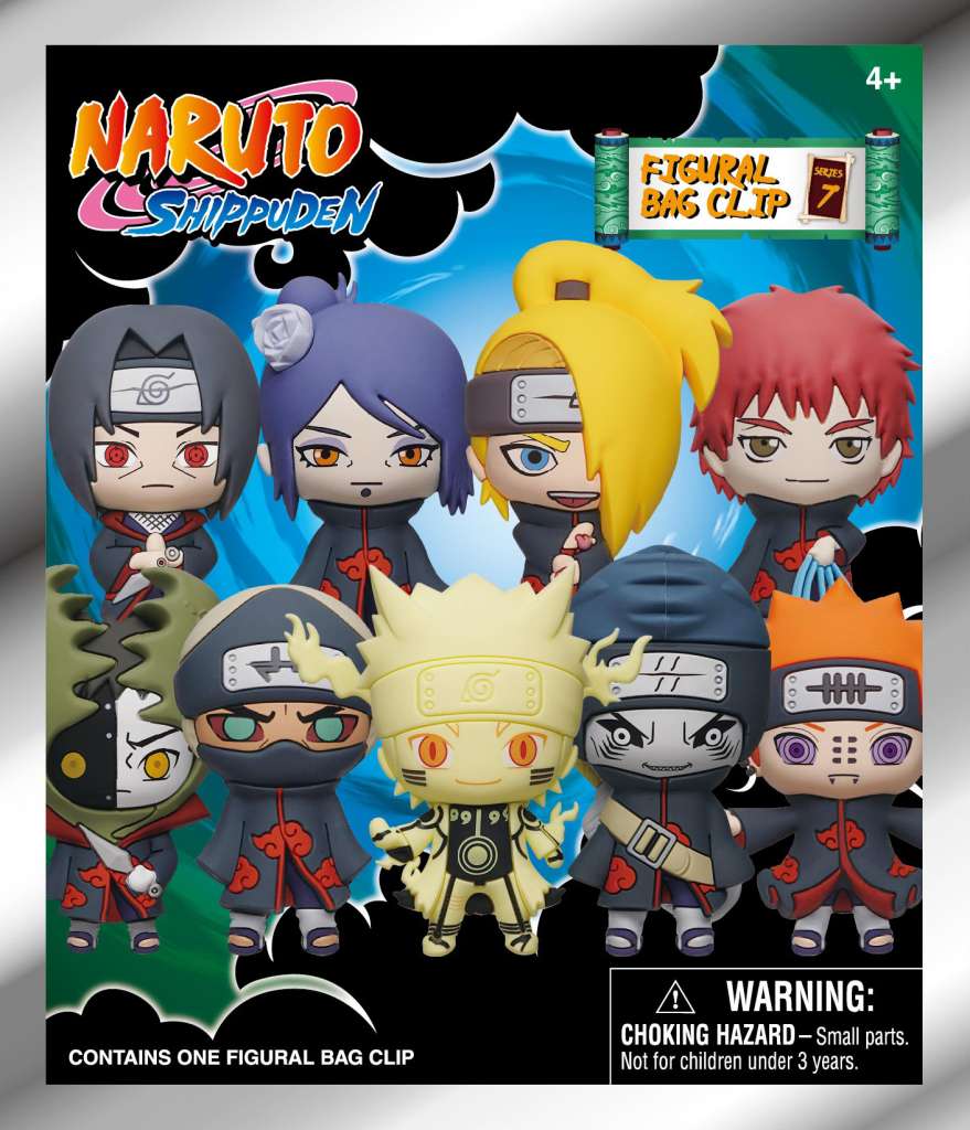 Naruto 3D S7 Bag Clip Blind Box Display (24) monogram