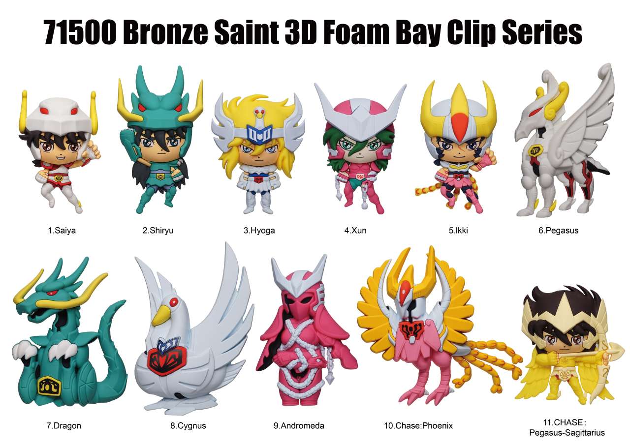Saint Seiya S1 Bag Clip Blind Box Display (24) monogram