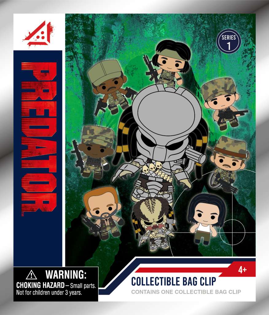 Predator 3D S1 Bag Clip Blind Box Display (24) monogram