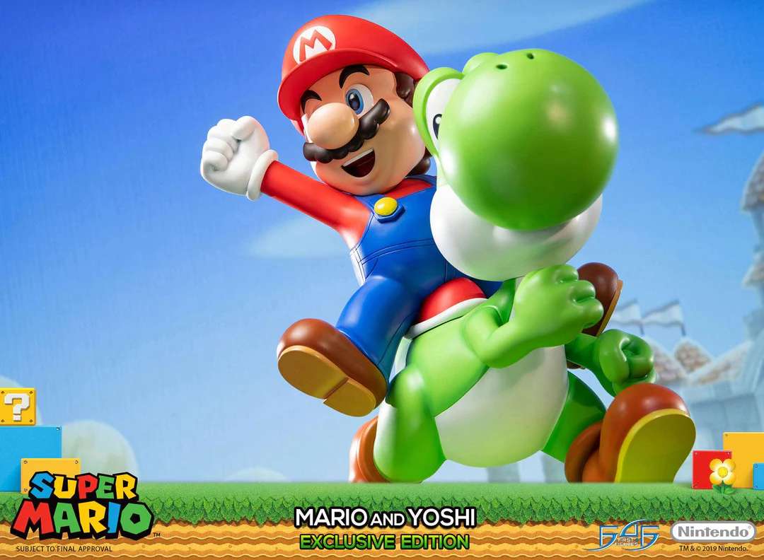 Super Mario Mario & Yoshi Exclusive Edition Statue first4figures