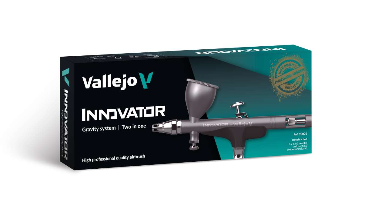 Airbrush Innovator by Vallejo 2 i 1 - Perfekt för Konst och Hantverk vallejo