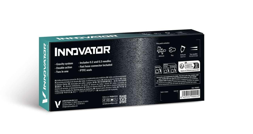 Airbrush Innovator by Vallejo 2 i 1 - Perfekt för Konst och Hantverk - Robotto