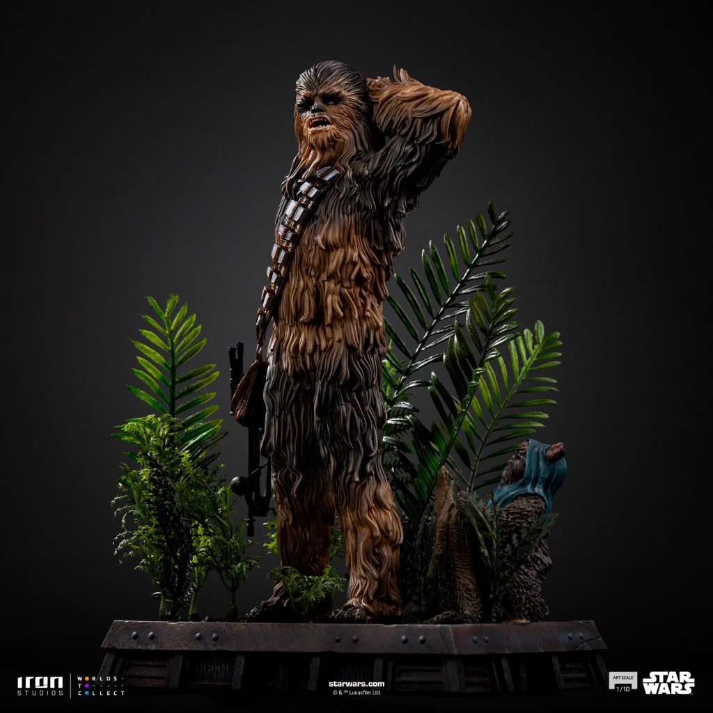 Star Wars Chewbacca och Tokkat 1/10 Staty iron studios