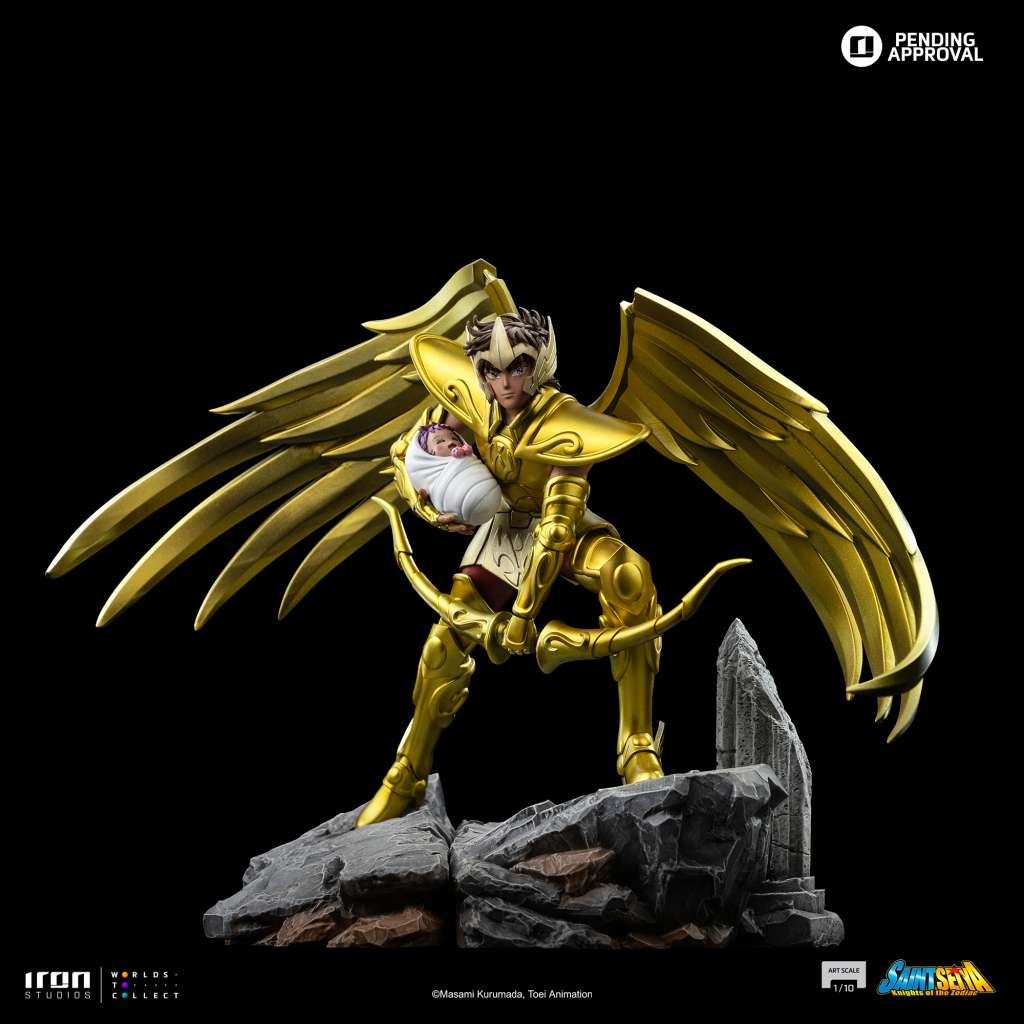 Saint Seiya Sagittarius Aiolos 1/10 Figur - En Samlarfigur av Kvalitet iron studios