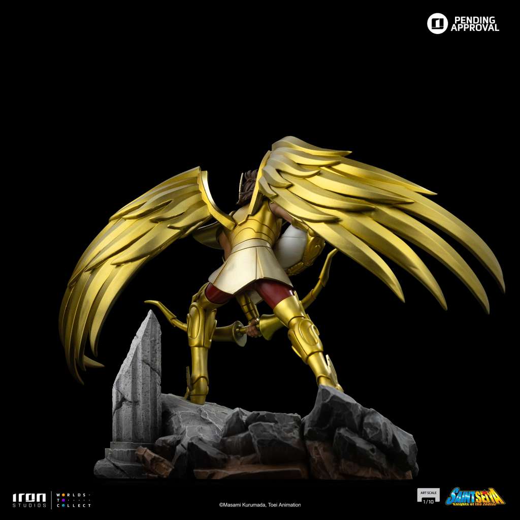 Saint Seiya Sagittarius Aiolos 1/10 Figur - En Samlarfigur av Kvalitet iron studios