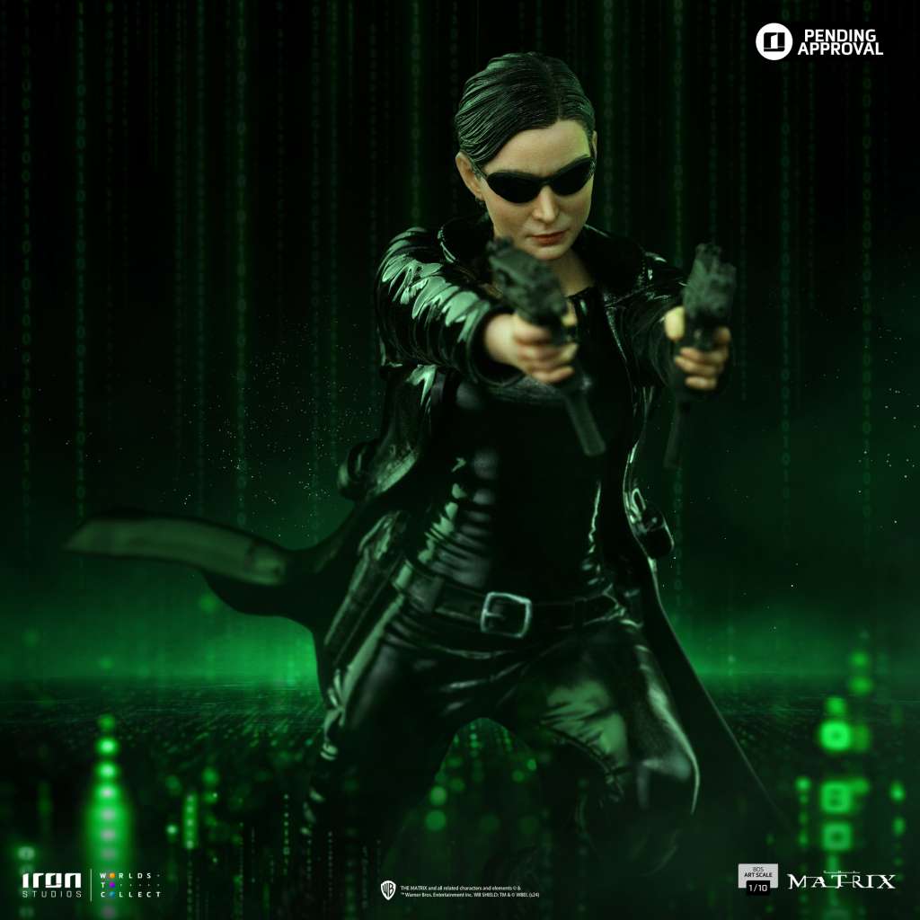 Matrix Trinity 1/10 Figur - Samlarobjekt av Hög Kvalitet iron studios
