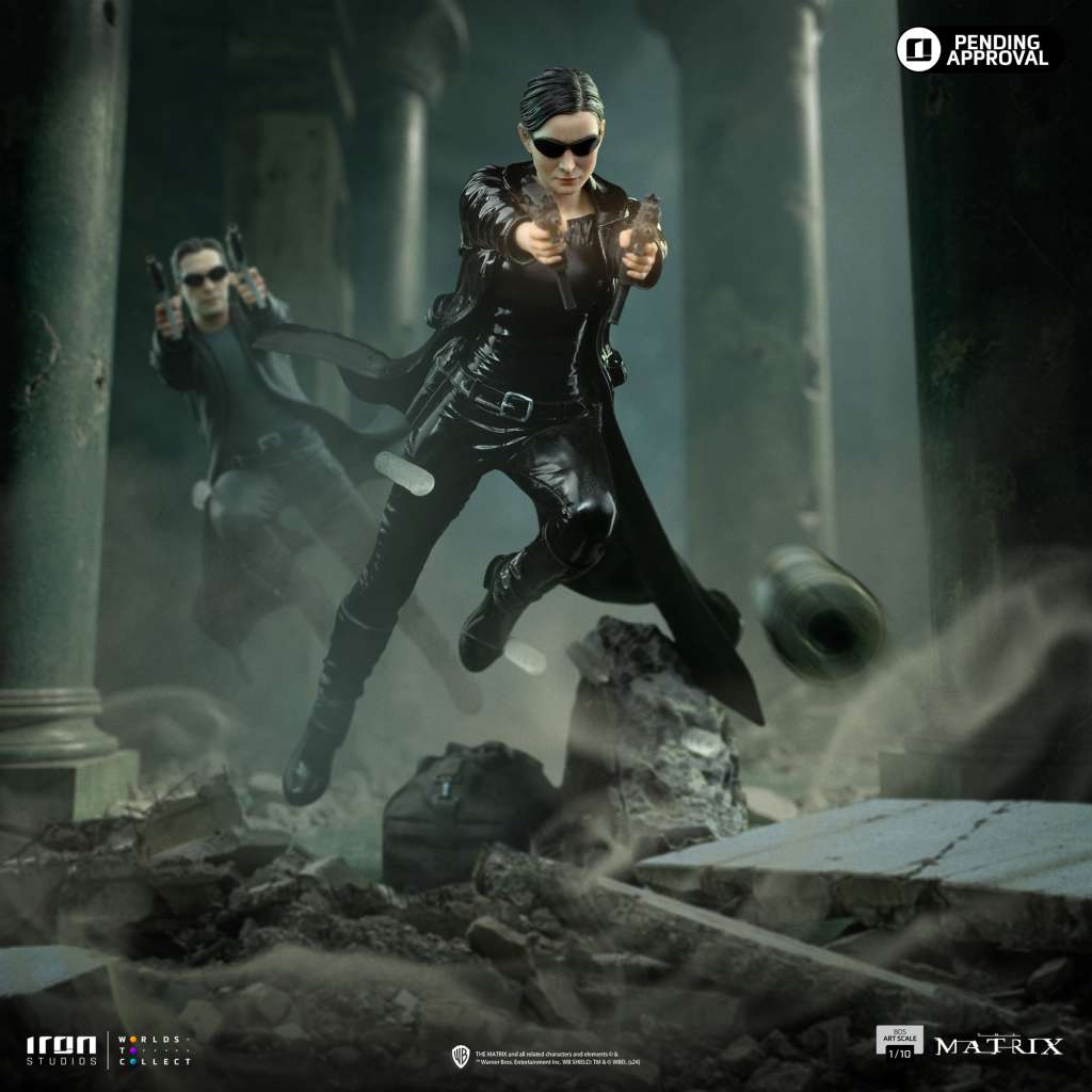 Matrix Trinity 1/10 Figur - Samlarobjekt av Hög Kvalitet iron studios