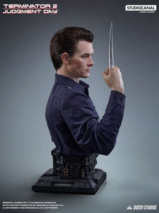 Terminator 2 T-1000 Livsstorlek Bust - Samlarobjekt queen studios