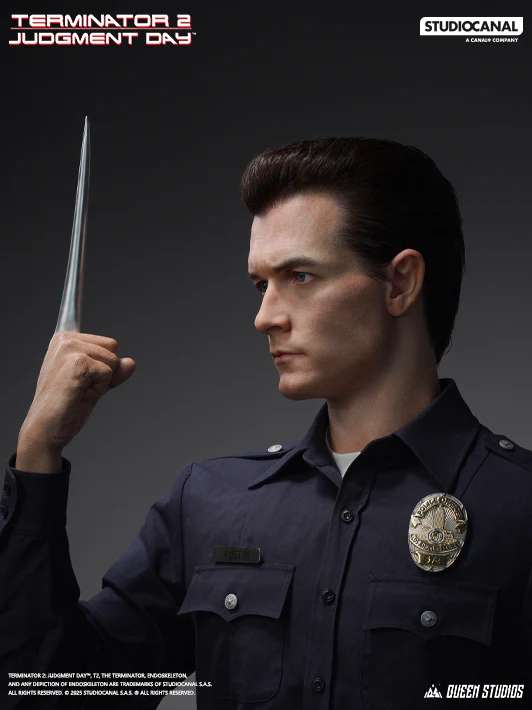 Terminator 2 T-1000 Livsstorlek Bust - Samlarobjekt queen studios