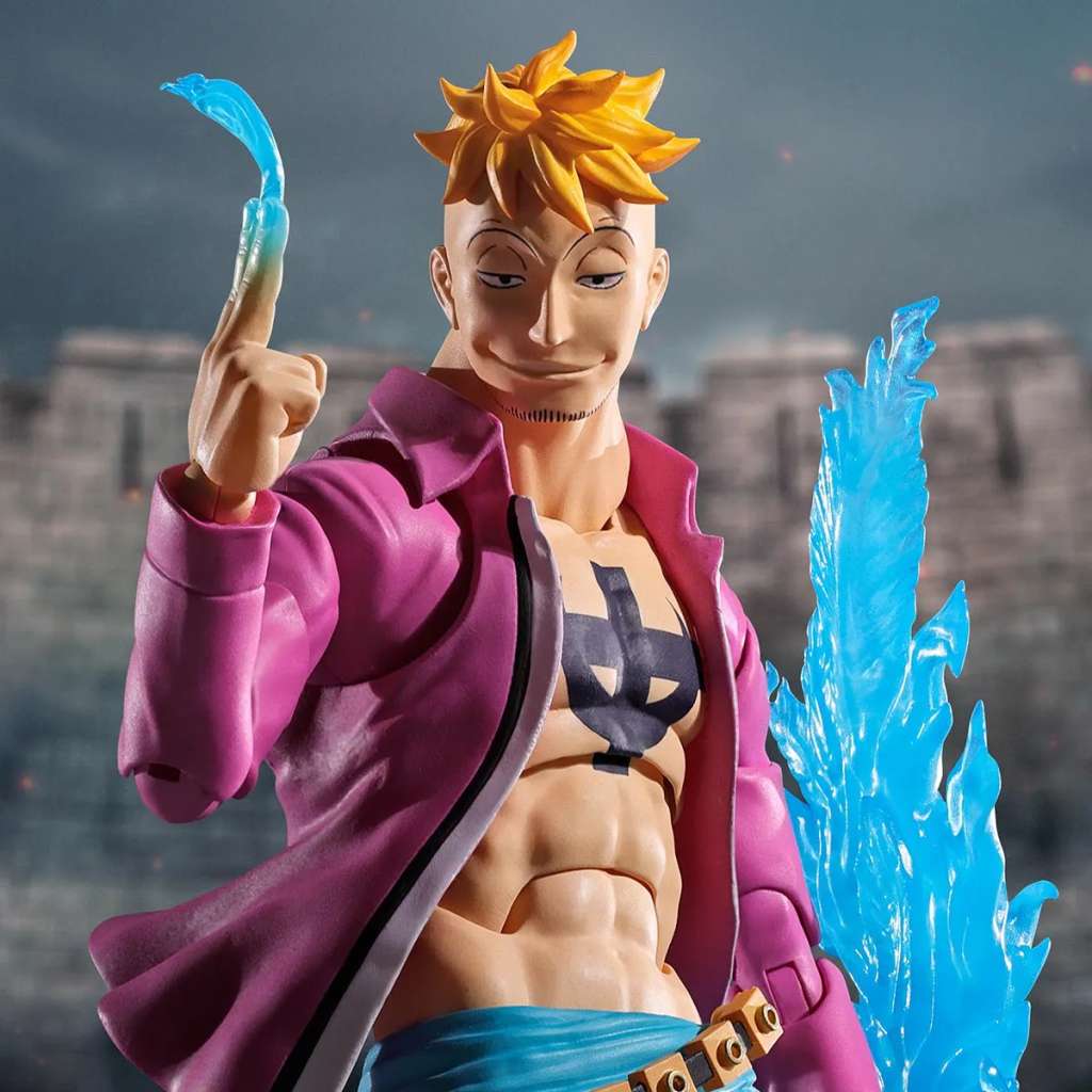 One Piece Marco Marineford S.H.Figuarts – Samlarfigur av hög kvalitet Robotto