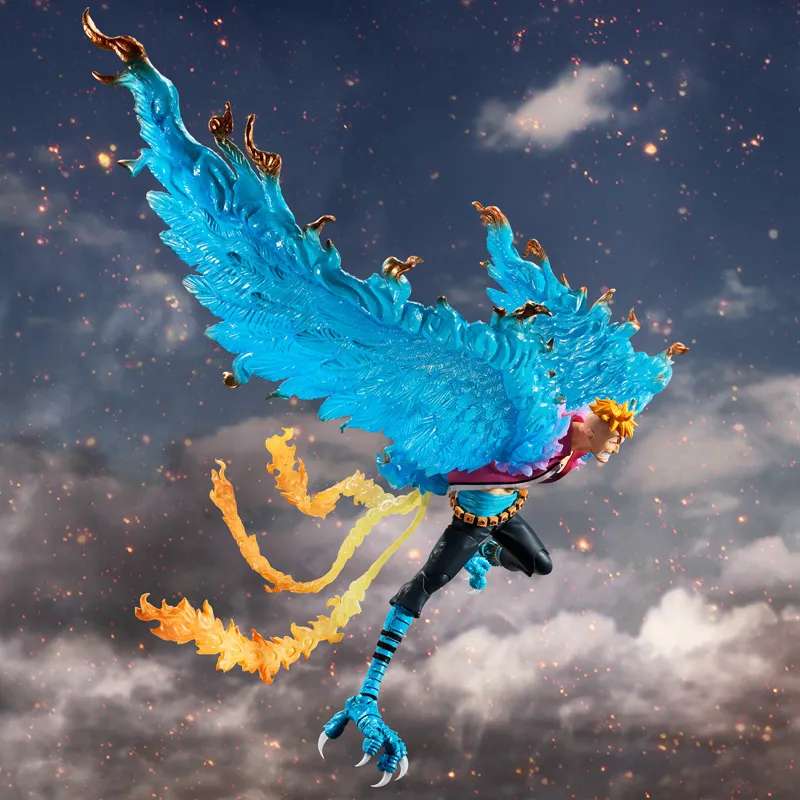 One Piece Marco Marineford S.H.Figuarts – Samlarfigur av hög kvalitet Robotto