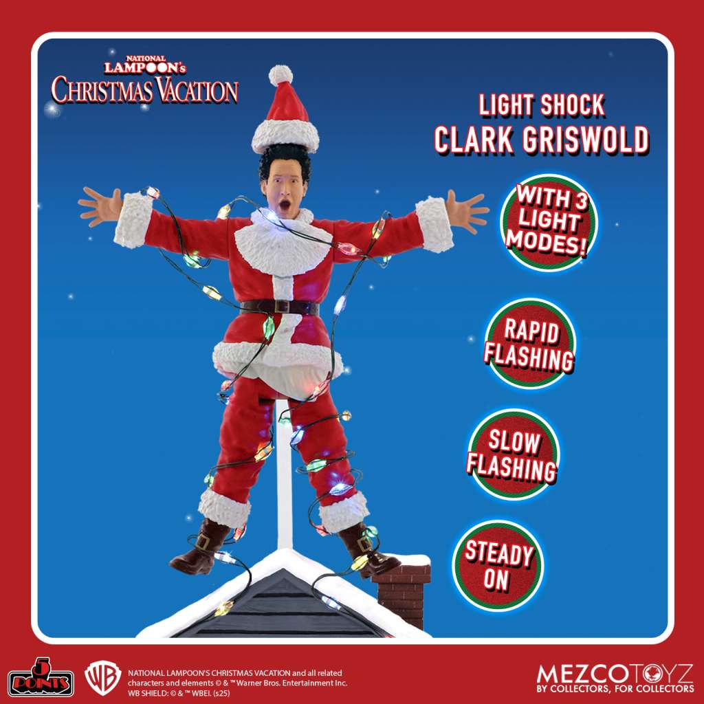 National Lampoon's Christmas Vacation Clark Roof Shock AF - 5 Points mezco toys