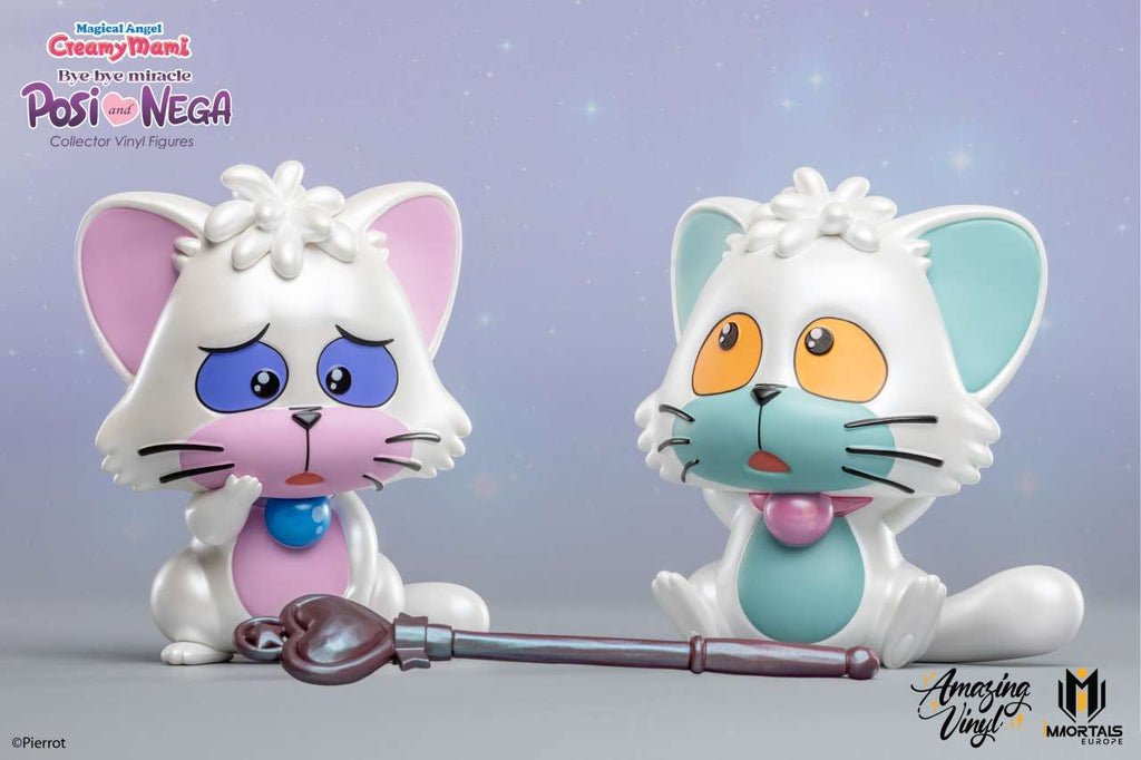 Magiska Angel Creamy Mami Posi och Nega Bye Bye Miracle Vinyl Pearl Exclusiva Figurer immortals collectibles