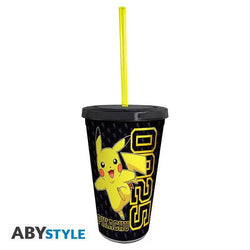 Pokemon Pikachu Collage Tumbler med Sugrör - Robotto