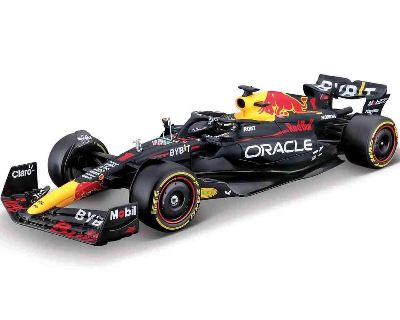 Red Bull F1 RB19 - Max Verstappen med hjälm - Modellkit 1:24 bburago
