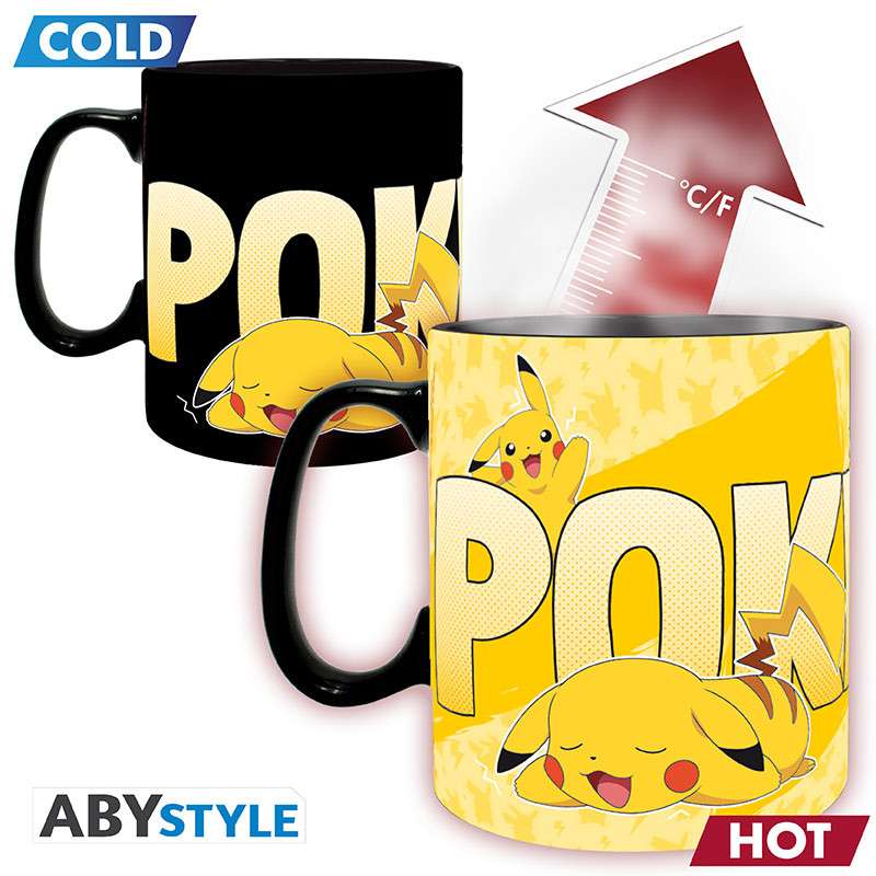 Pikachu Mug med Värmeförändring – ABYstyle abystyle studio
