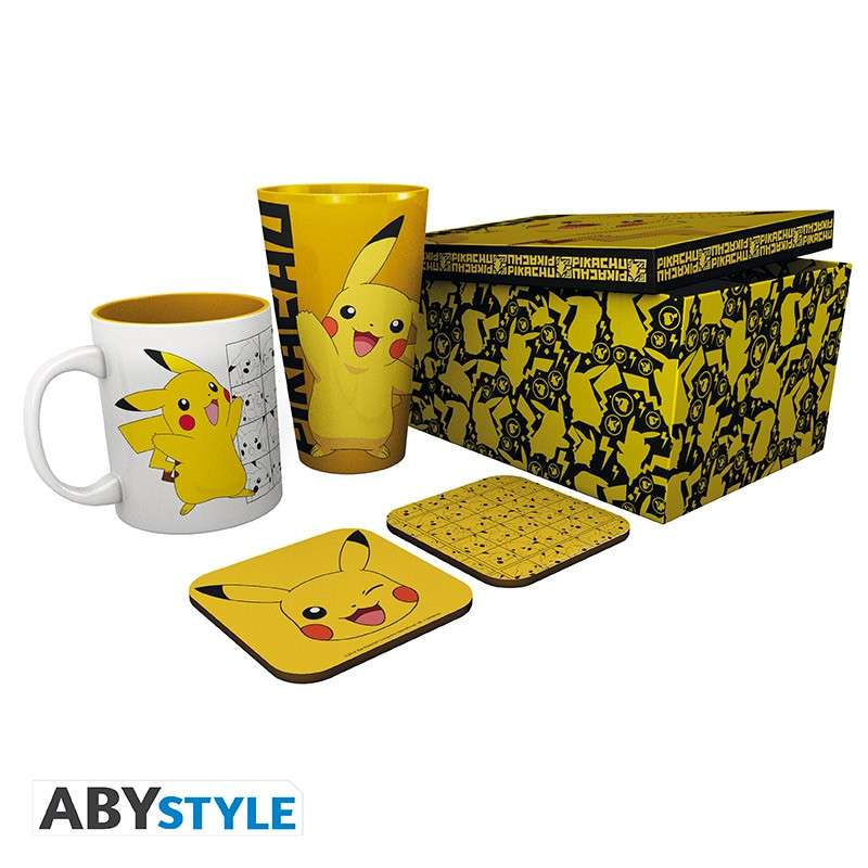 Pokemon Pikachu Gult Presentlåda Set abystyle studio