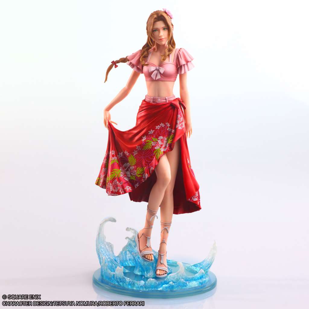 Final Fantasy 7 Rebirth Aerith Swimsuit Static Arts Statue square enix