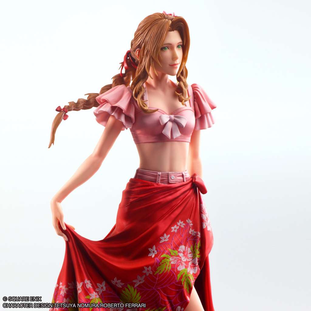 Final Fantasy 7 Rebirth Aerith Swimsuit Static Arts Statue square enix