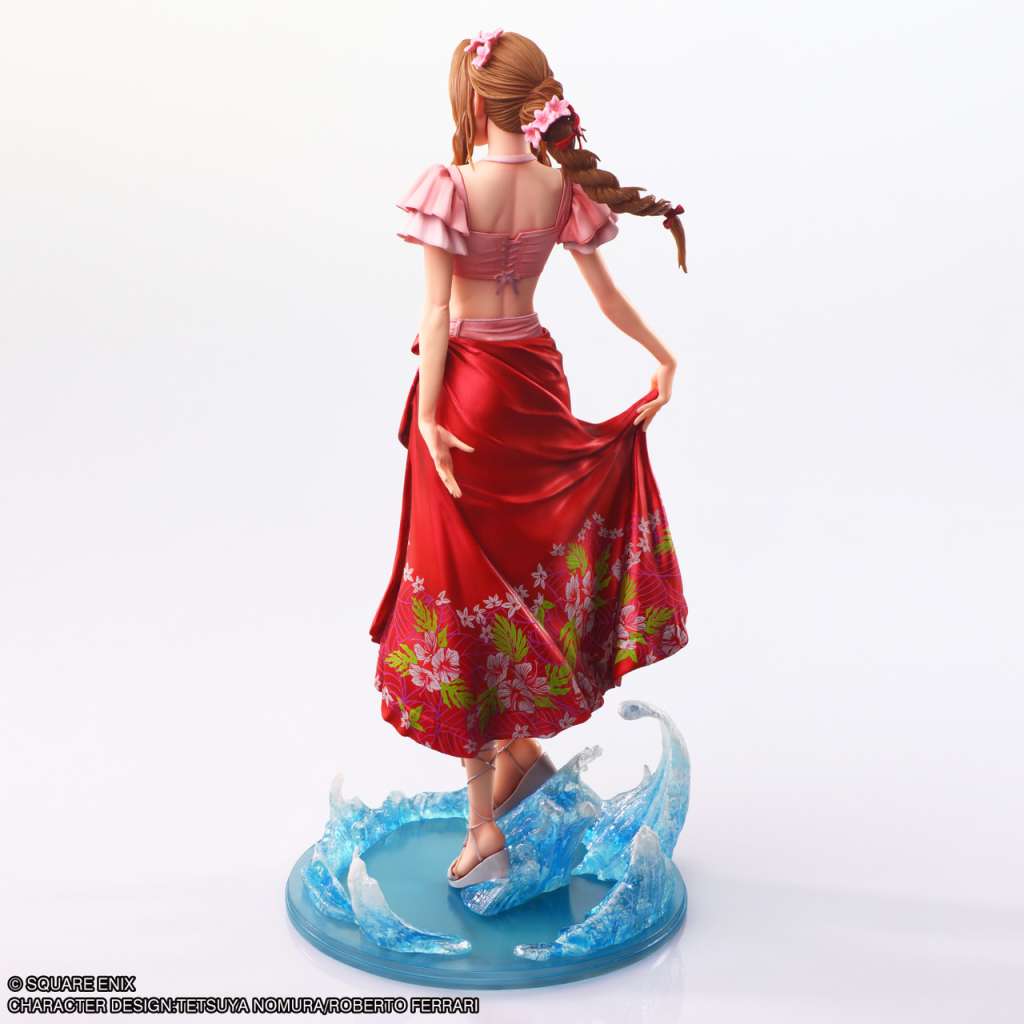Final Fantasy 7 Rebirth Aerith Swimsuit Static Arts Statue square enix