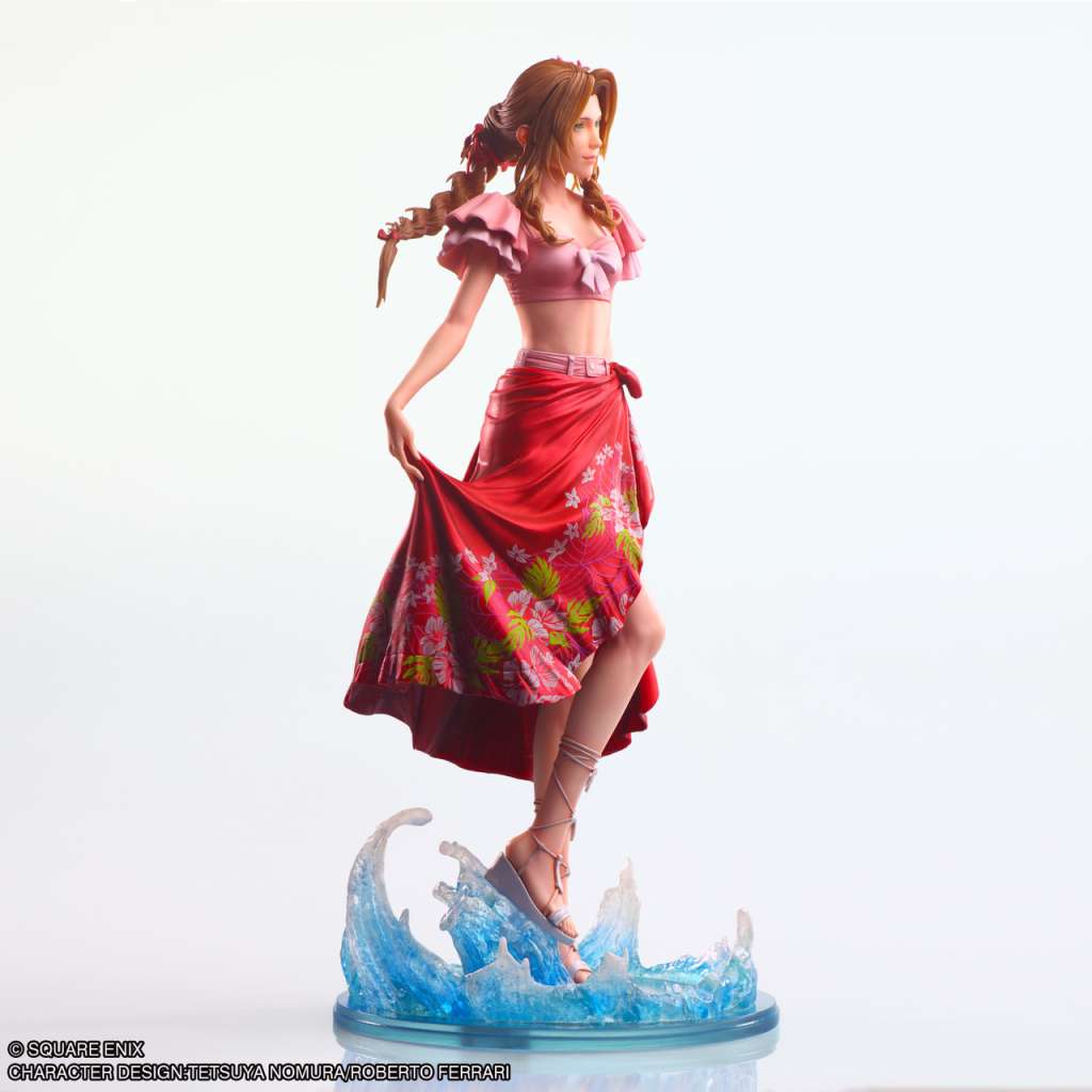 Final Fantasy 7 Rebirth Aerith Swimsuit Static Arts Statue square enix