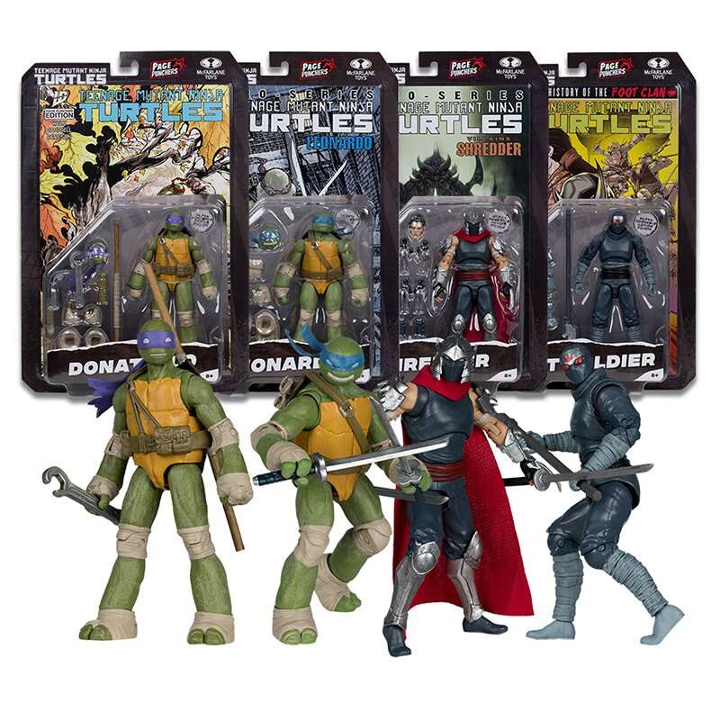 Teenage Mutant Ninja Turtles 5-tums Figur med Comic Assortment Set (6) mcfarlane toys 2025