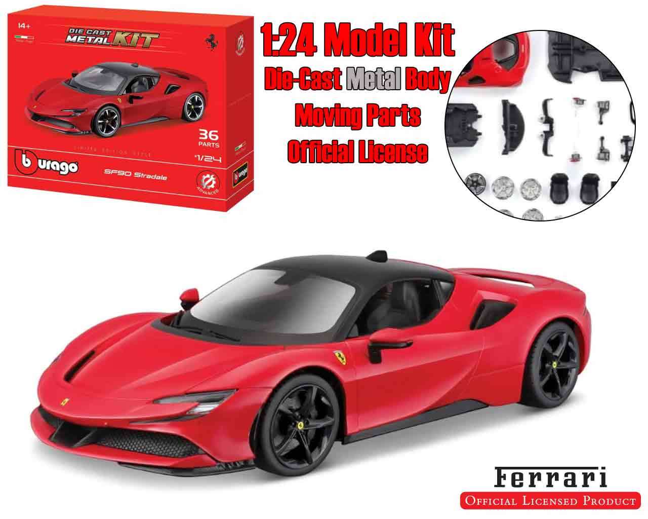 Ferrari SF90 Stradale - Modellkit 1:24 bburago