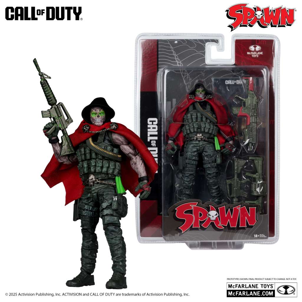 Call of Duty 7-tums Burned Spawn Actionfigur mcfarlane toys 2025