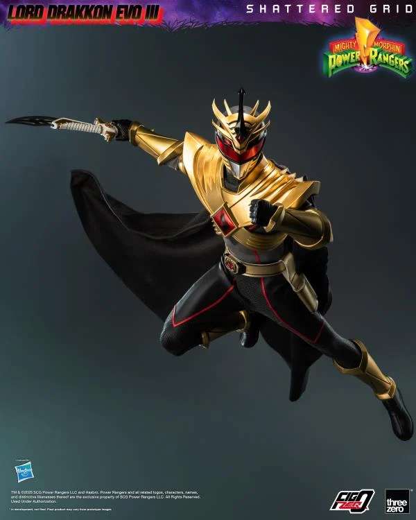 Mmpr Shattered Grid Lord Drakkon Evo III 1/6 AF - Samlarfigur threea toys/threezero