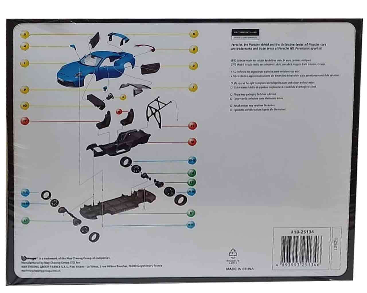 Porsche 911 GT3 - Modellkit 1:24 bburago